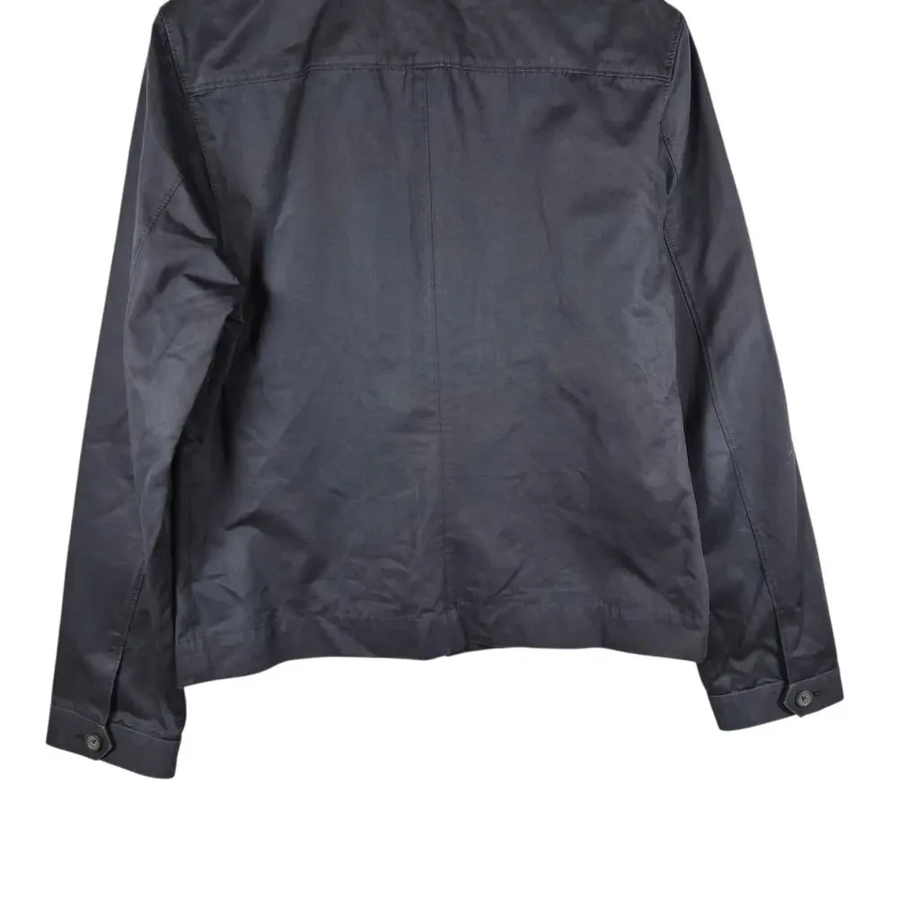 VTG Y2k Banana Republic Mens Heritage Cotton Full Zip Jacket Black L Archive